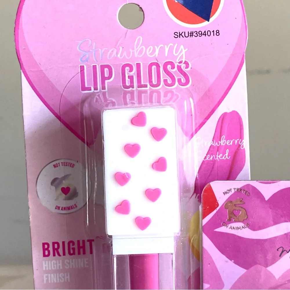 5/$25 Beauty Intuition 2pc set Strawberry Lip Gloss and nourishing